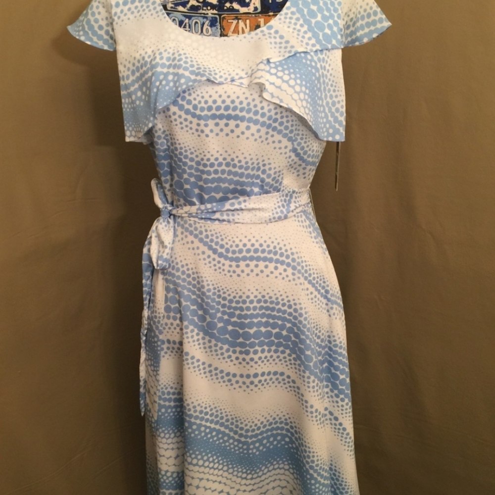ALEX MARIE FLARE POLKA DOT DRESS